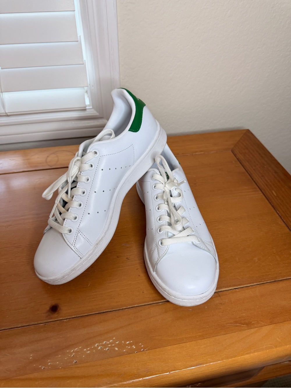 adidas Stan Smith White Leather Sneakers size 9
